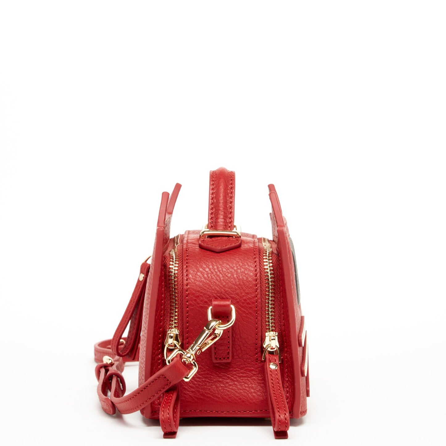 SUSU Leather Cat Bag Red Crossbody Purse Women's Handbag