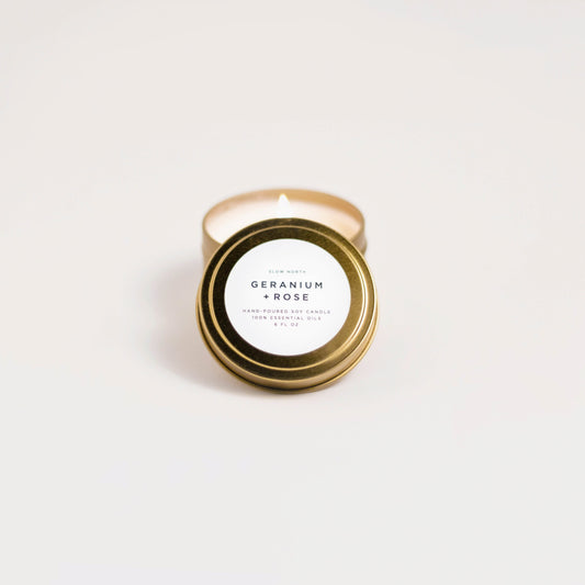 Geranium + Rose Candle