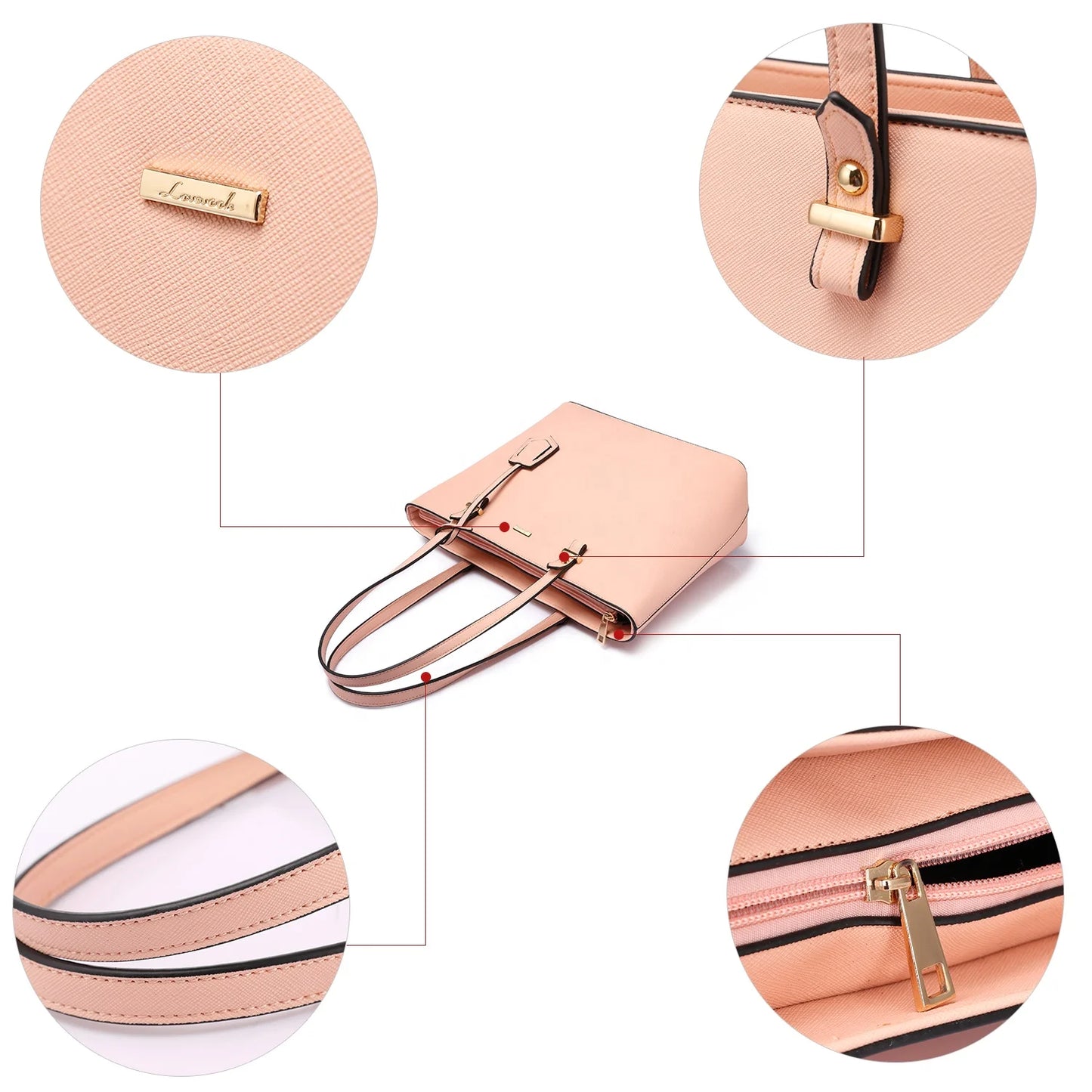 3 Pieces Ladies Hand Bag Set