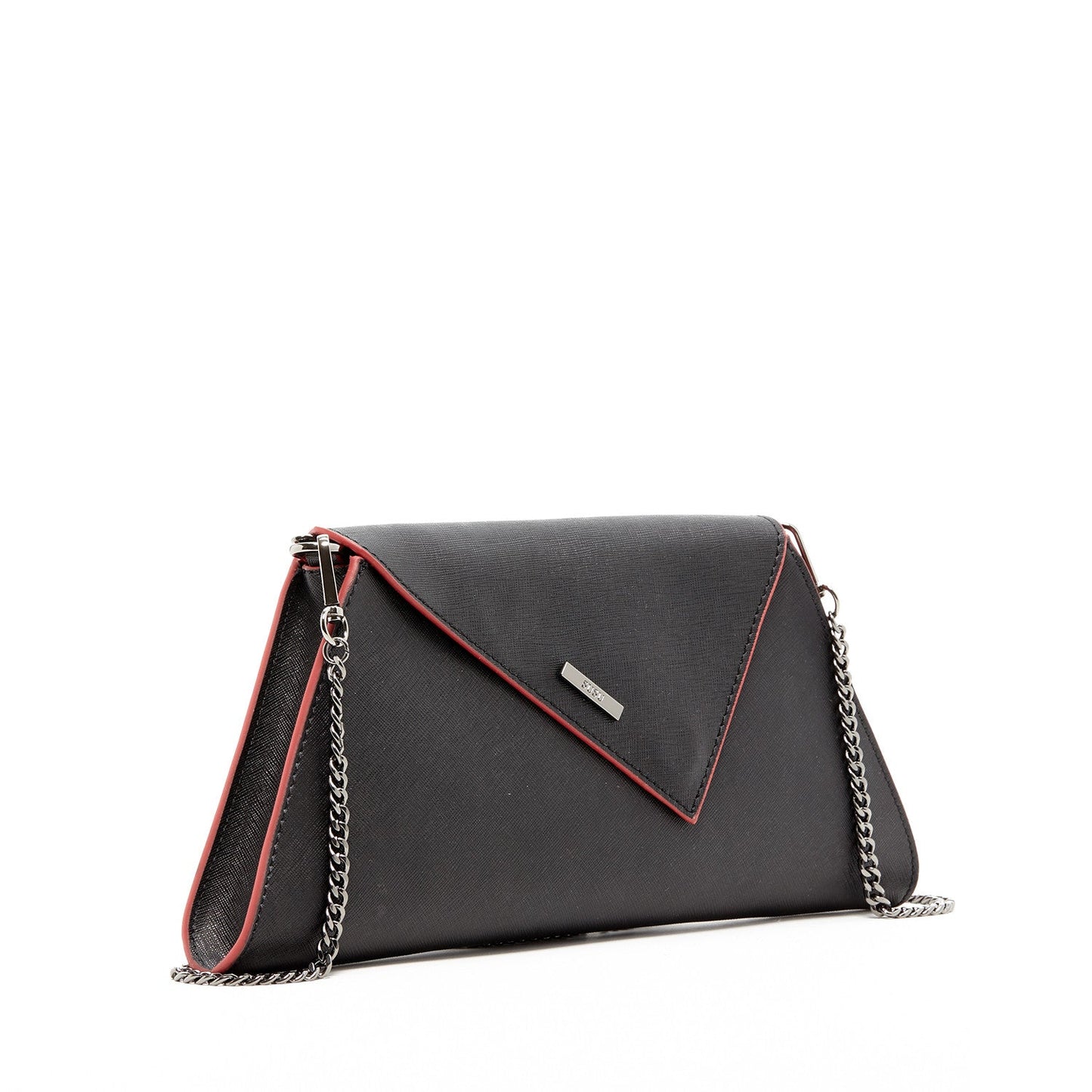 Black Leather Clutch